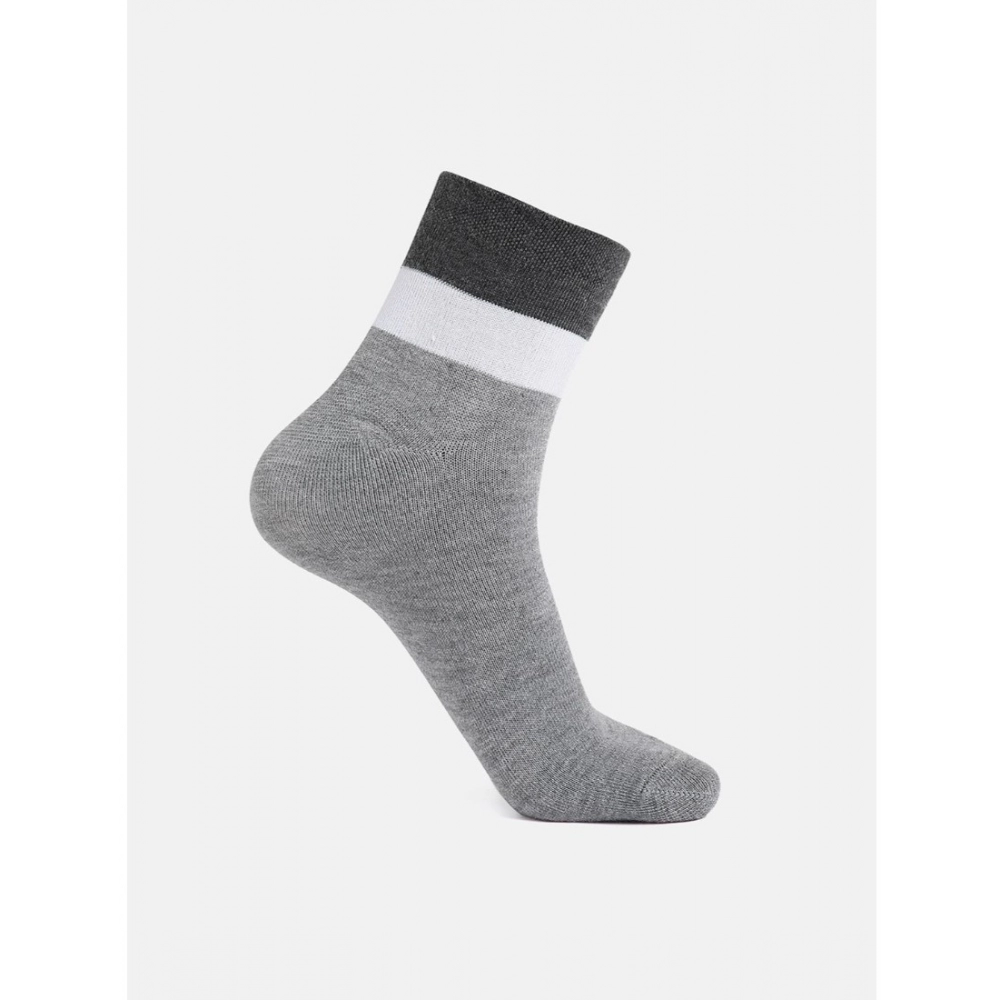 5 Pairs Men's Casual Cotton Blended Solid Ankle length Socks (Assorted) - Image 3