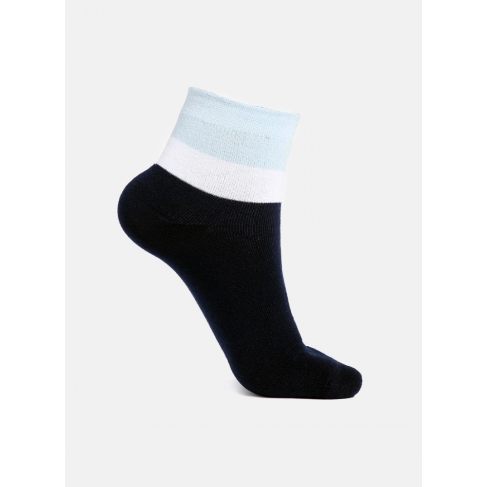 5 Pairs Men's Casual Cotton Blended Solid Ankle length Socks (Assorted) - Image 2