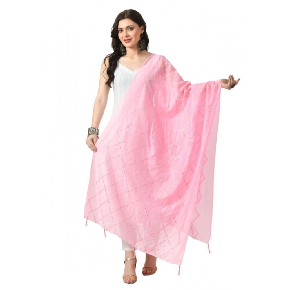 Women's Velvet Gotta Patti Dupatta Black