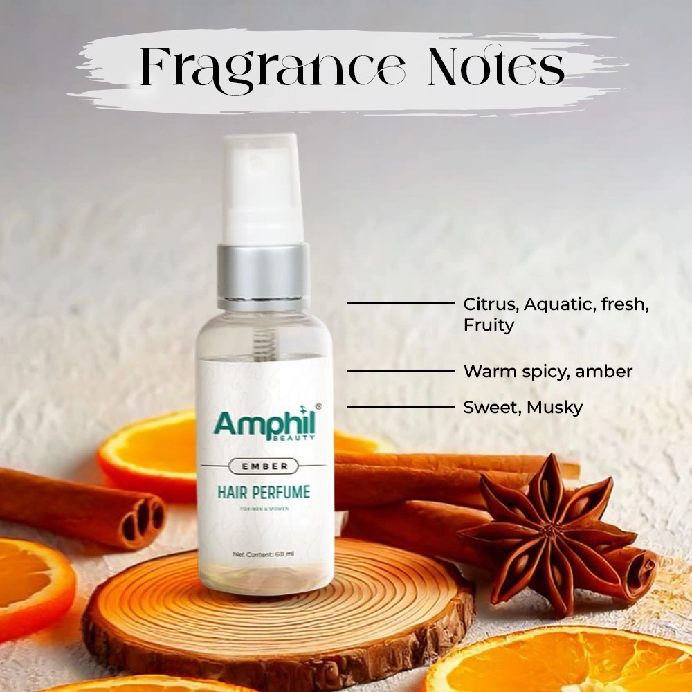 Amphil beauty Ember Unisex Hair perfume 60 ml | Alcohol free | Water based | Paraben Free - Image 2