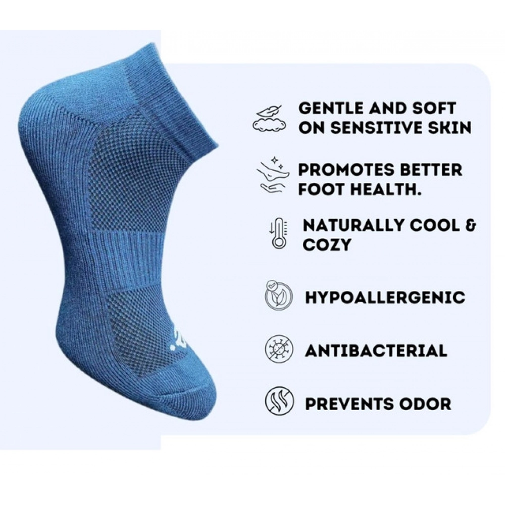 3_Pair Set Unisex Casual Cotton Printed Low Cut Socks (Multicolor) - Image 3