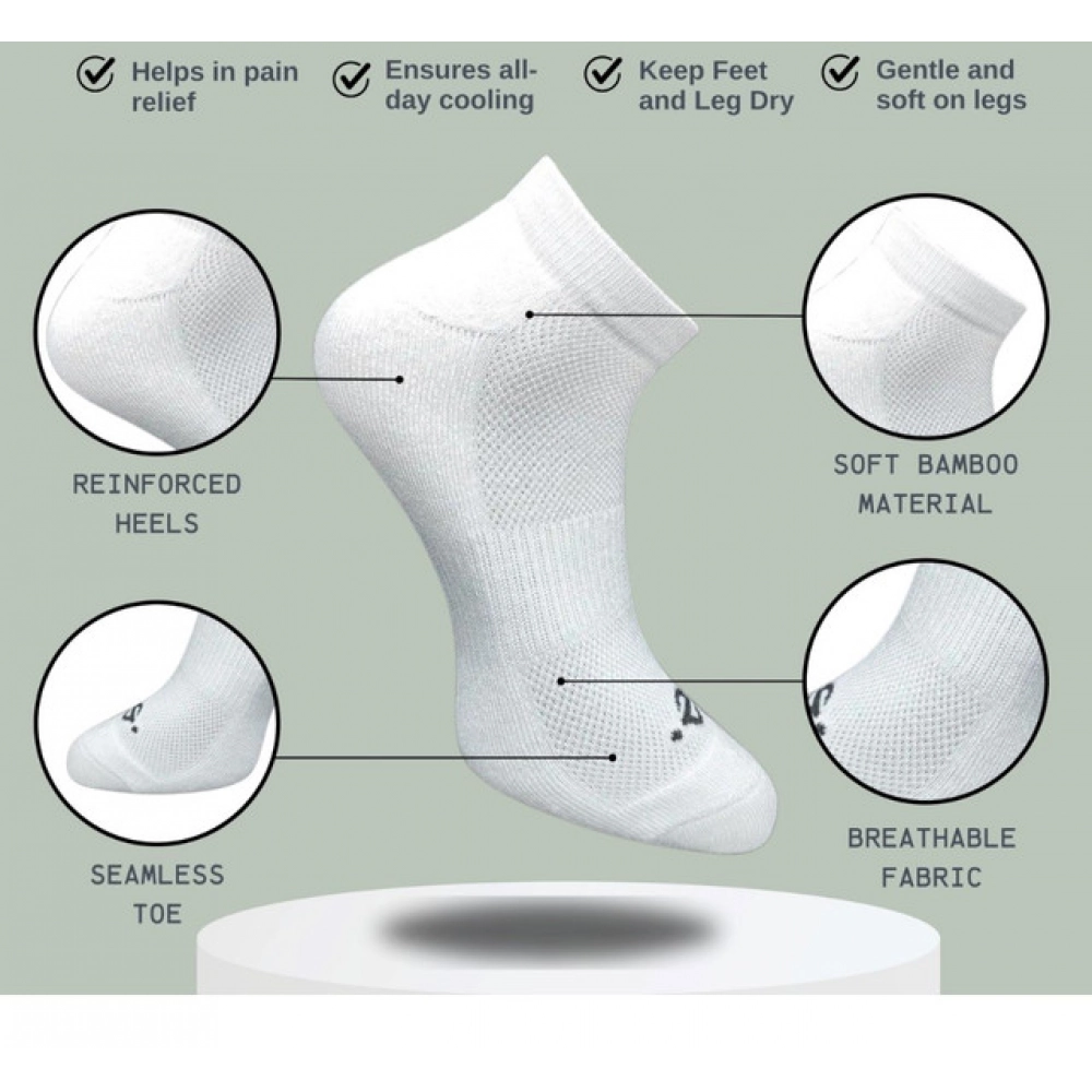 3_Pair Set Unisex Casual Cotton Printed Low Cut Socks (Multicolor) - Image 4