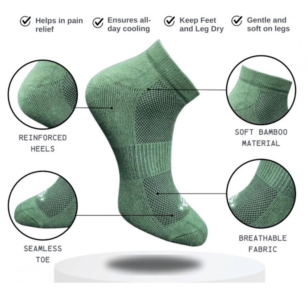 3_Pair Set Unisex Casual Cotton Printed Low Cut Socks (Multicolor) - Image 4
