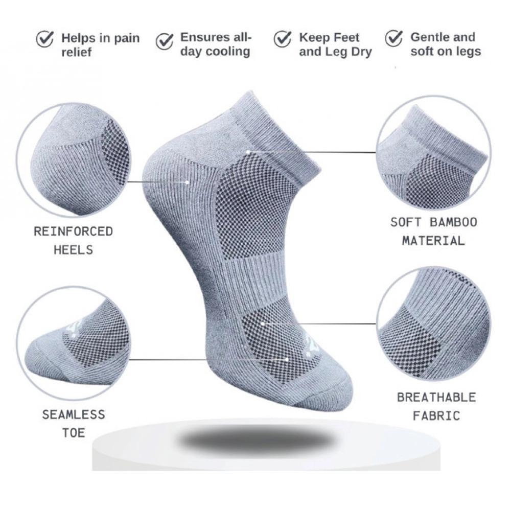 3_Pair Set Unisex Casual Cotton Printed Low Cut Socks (Multicolor) - Image 4