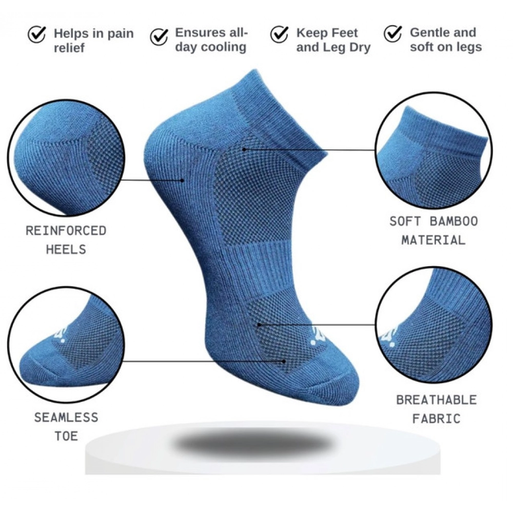 3_Pair Set Unisex Casual Cotton Printed Low Cut Socks (Multicolor) - Image 4