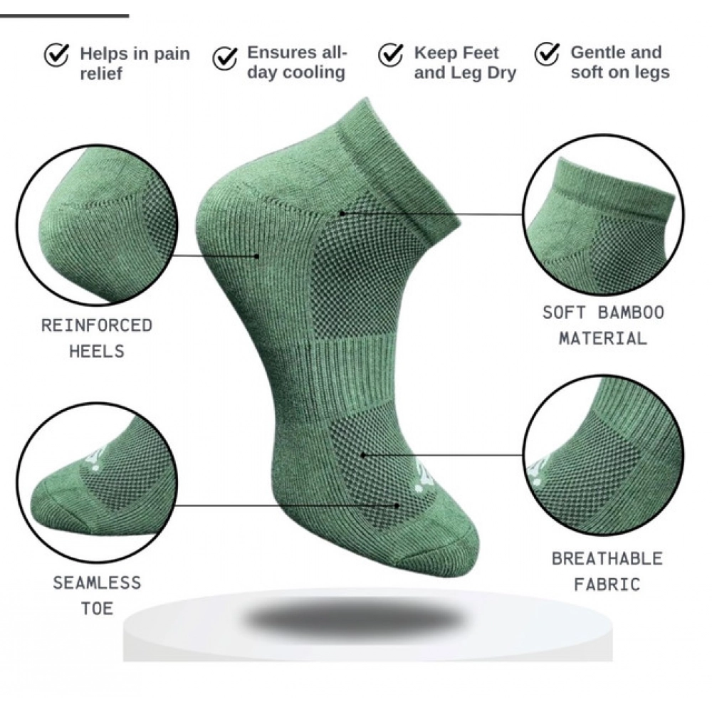 3_Pair Set Unisex Casual Cotton Printed Low Cut Socks (Multicolor) - Image 4