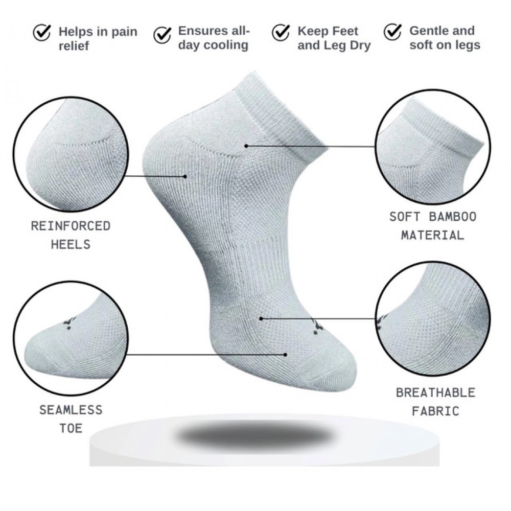 3_Pair Set Unisex Casual Cotton Printed Low Cut Socks (Multicolor) - Image 4