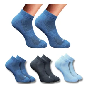 3_Pair Set Unisex Casual Cotton Printed Low Cut Socks (Multicolor)
