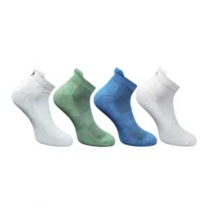 4_Pair Set Unisex Casual Bamboo Cotton Printed Ankle Length Socks (Multicolor)