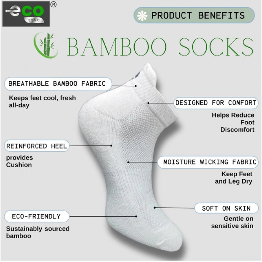 4_Pair Set Unisex Casual Bamboo Cotton Printed Ankle Length Socks (Multicolor) - Image 2