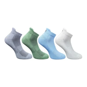 4_Pair Set Unisex Casual Bamboo Cotton Printed Ankle Length Socks (Multicolor)
