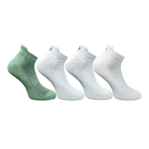 4_Pair Set Unisex Casual Bamboo Cotton Printed Ankle Length Socks (Multicolor)