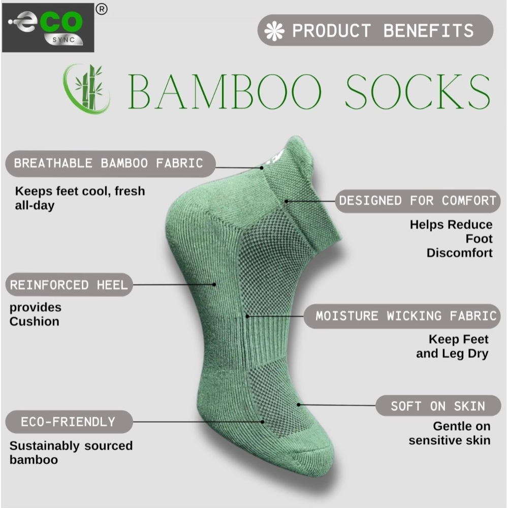 4_Pair Set Unisex Casual Bamboo Cotton Printed Ankle Length Socks (Multicolor) - Image 2