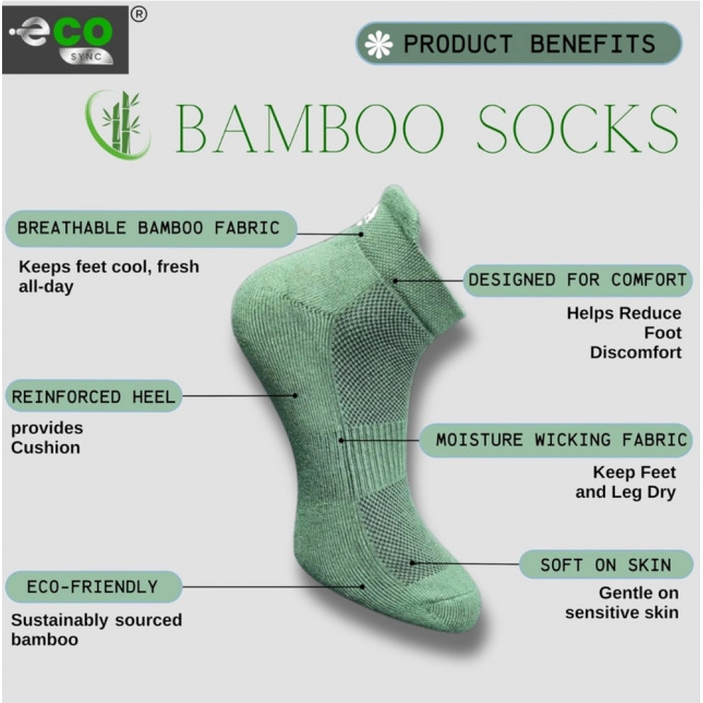 4_Pair Set Unisex Casual Bamboo Cotton Printed Ankle Length Socks (Multicolor) - Image 2