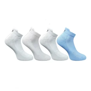 4_Pair Set Unisex Casual Bamboo Cotton Printed Ankle Length Socks (Multicolor)