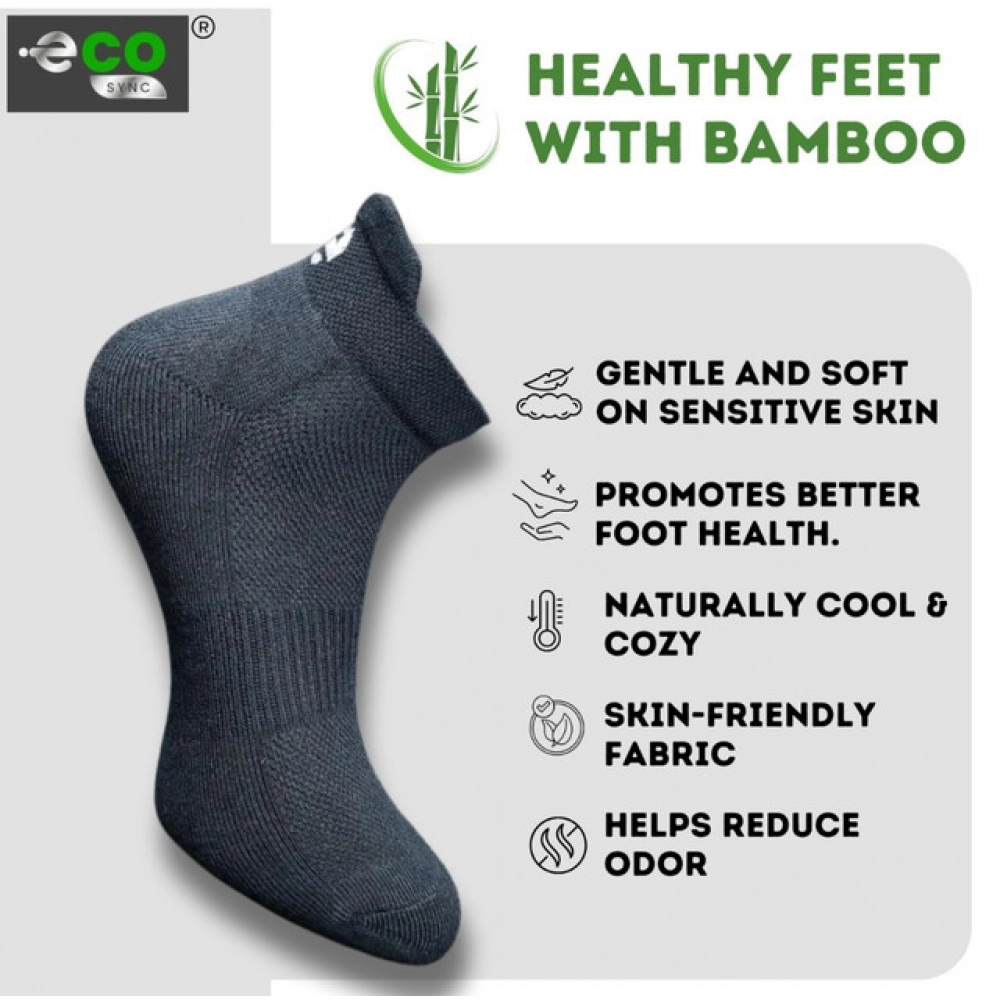 4_Pair Set Unisex Casual Bamboo Cotton Printed Ankle Length Socks (Multicolor) - Image 3