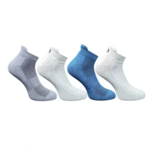 4_Pair Set Unisex Casual Bamboo Cotton Printed Ankle Length Socks (Multicolor)