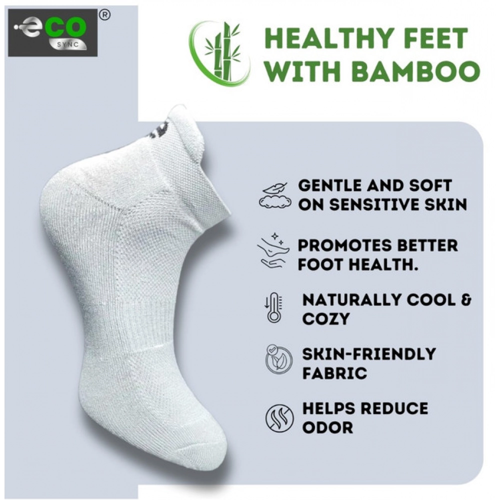 4_Pair Set Unisex Casual Bamboo Cotton Printed Ankle Length Socks (Multicolor) - Image 3