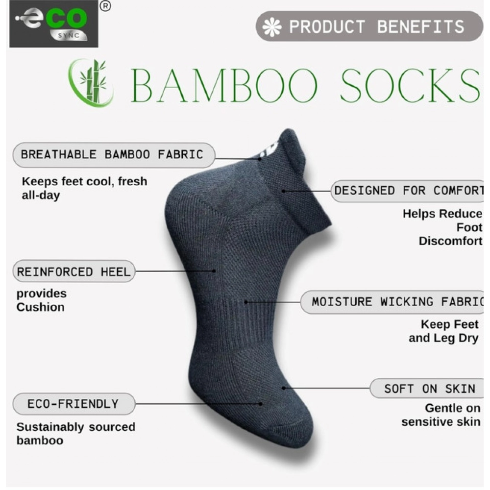 4_Pair Set Unisex Casual Bamboo Cotton Printed Ankle Length Socks (Multicolor) - Image 2