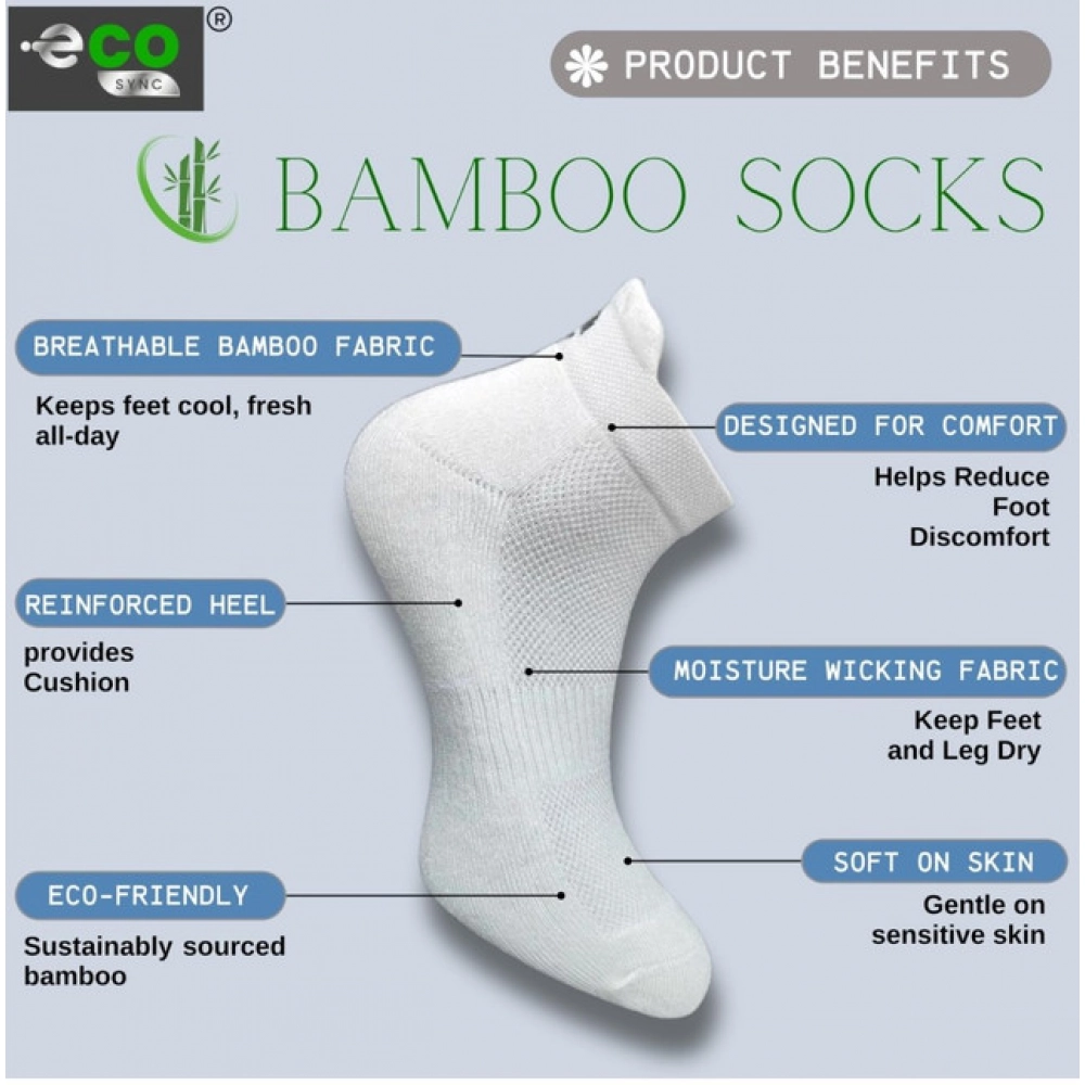 4_Pair Set Unisex Casual Bamboo Cotton Printed Ankle Length Socks (Multicolor) - Image 2