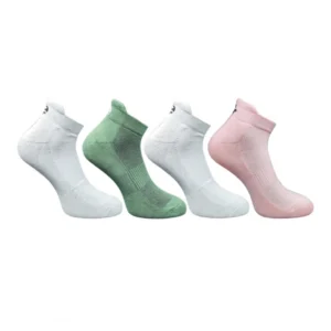 4_Pair Set Unisex Casual Bamboo Cotton Printed Ankle Length Socks (Multicolor)