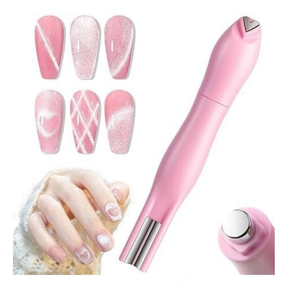 Plastic Solid Magnetic Nail Art Pen Set Multicolor