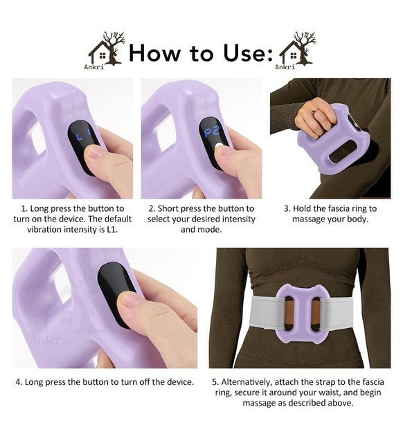 Plastic Fascial Ring Massager (Blue) - Image 3